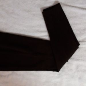 POLO RALPH LAUREN Pull-On Skinny Pants M Brown PIMA Cotton Blend Suede Patch